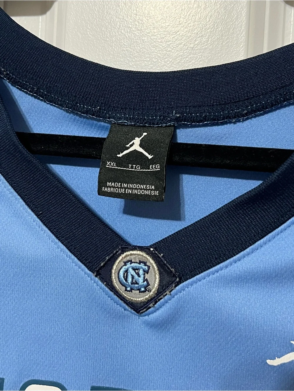 Jordan North Carolina Tar Heels Basketball Jersey #40 Blue/White Size XXL
